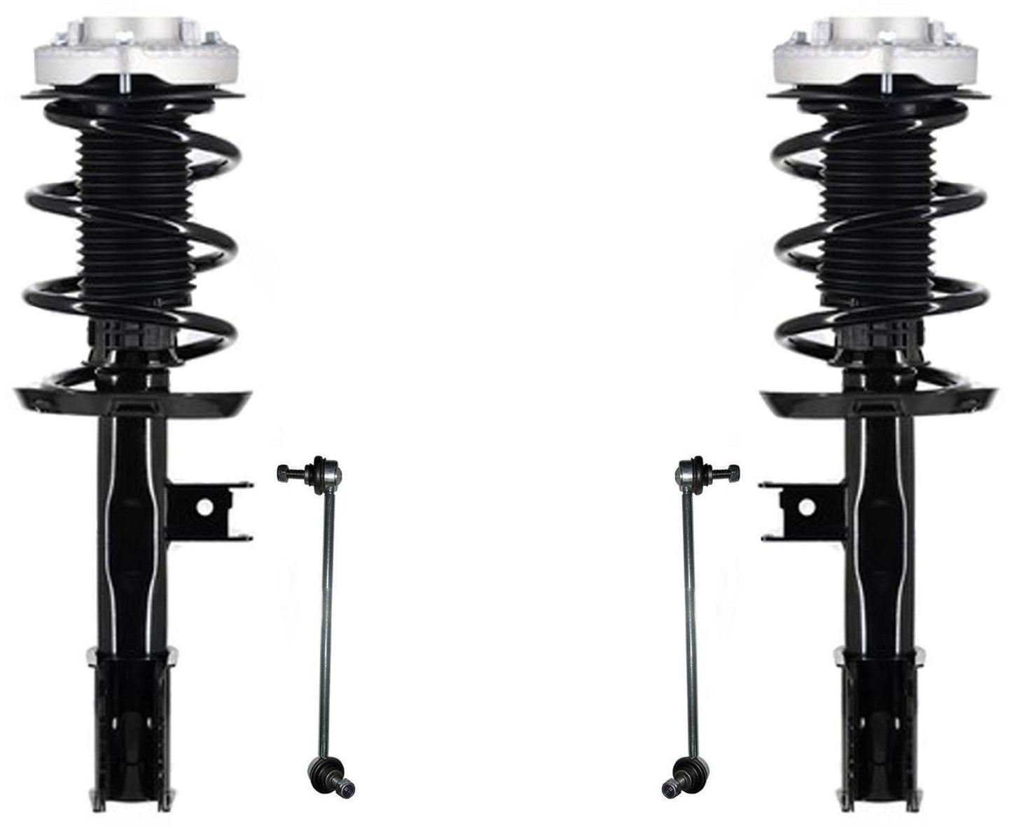 Front Complete Struts & Links For GLA250 2015 16 2020 W/ High Ground Clearance