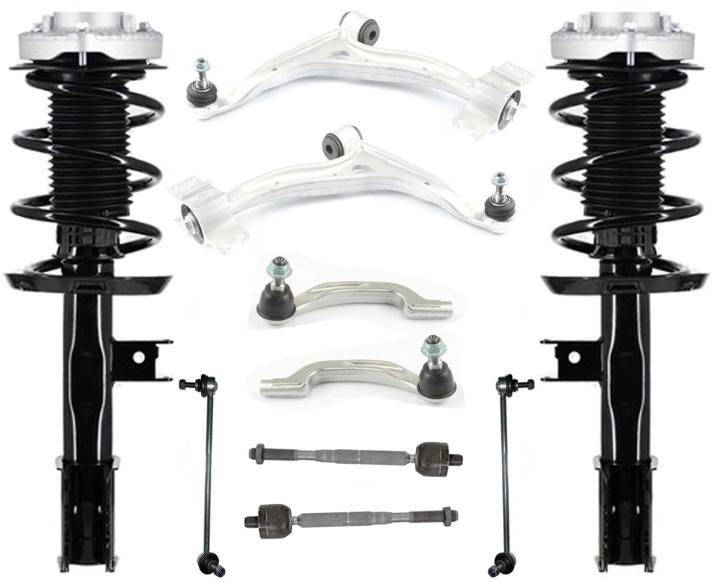 Front Struts Control Arms Tie Rods & Links For GLA250 15-20 Comfort Suspension
