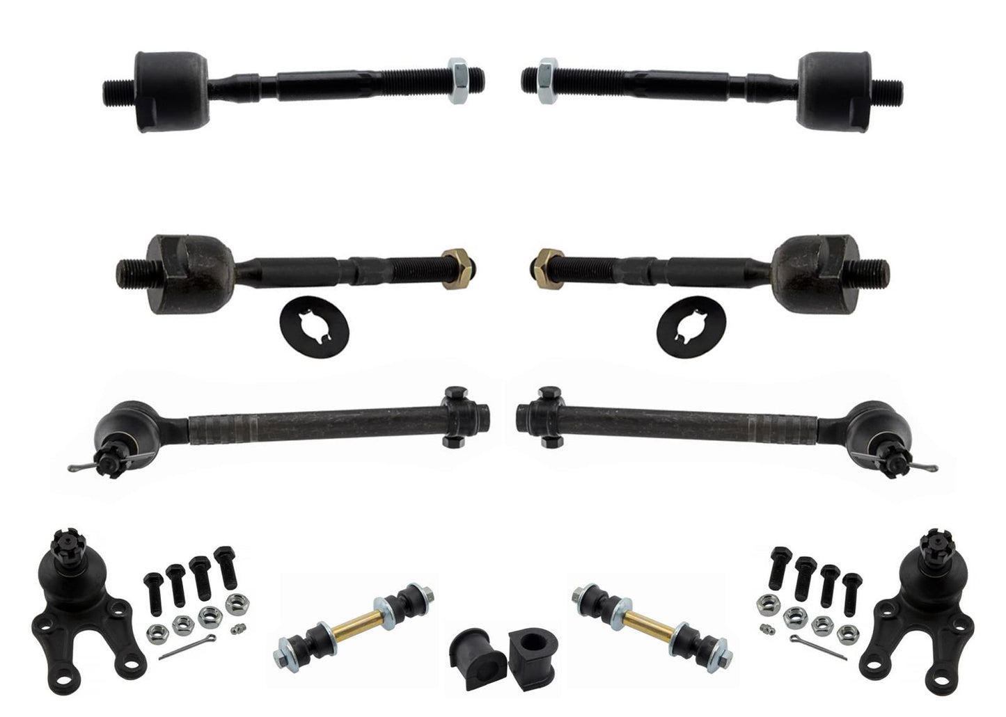 Ball Joints Tie Rods Bushings Sway Links for Toyota Van 1986 1987 1988 RWD