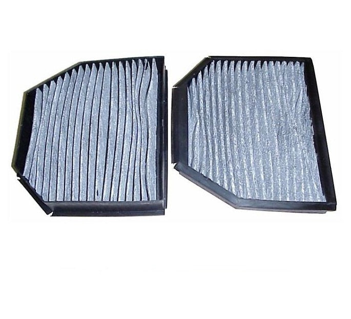 Bajo el capó 2 nuevos filtros de aire de cabina de carbón para 07-12 SL550 04-11 SL600