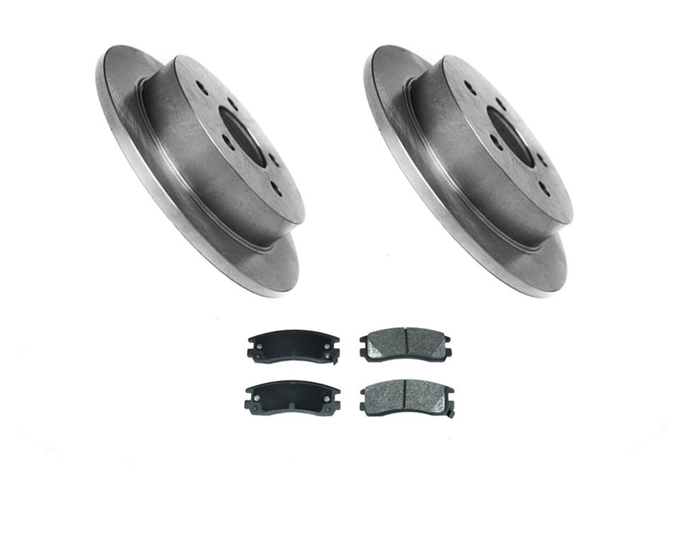 All Rear Disc Brake Rotor & Ceramic Brake Pads for 00-05 Impala