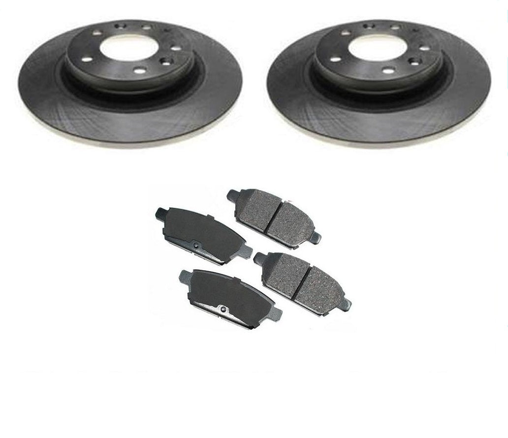 2006-2009 Mazda 6 (2) Rotores de freno de disco trasero y pastillas traseras de cerámica