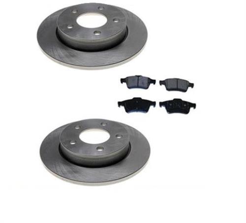 For 2004-2005 Mazda 3 2.0L Rear Left and Right Brake Rotors & Ceramic Pads