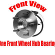 (1) 100% New Front Wheel Bearing Hub Assembly for 4 Wheel Drive 97-99 Expedition