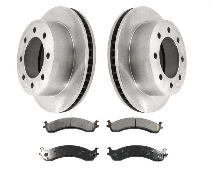 Fits For 00-02 Dodge Ram 2500 3500 Pick Up Front Brake Rotors & Metallic Pads