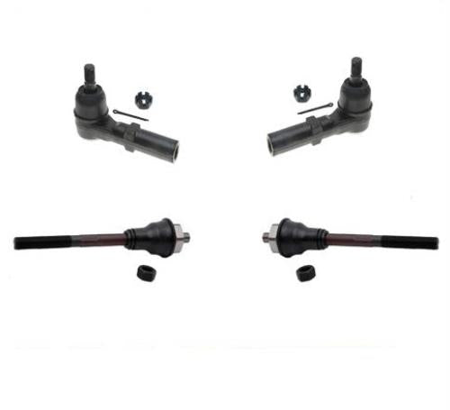 1997-1999 Dakota Durango 4 Wheel Drive Inn & Outer Tie Rod Rods Ends 4Pc