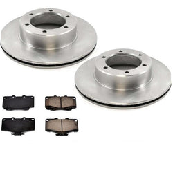 New Front Brake Rotors & Ceramic Pads for 4 Wheel Drive 4x4 Toyota Pickup 89-95