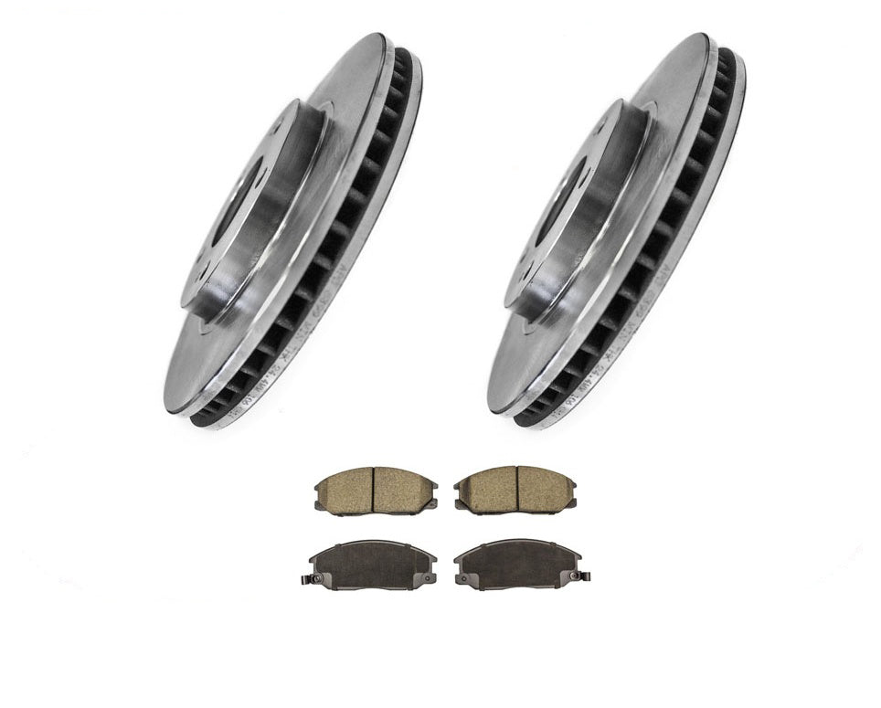 Front Brake Disc Rotor & Ceramic Pads Fits For Hyundai XG350 2002