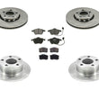 00-05 Passat 1.8L Base 288MM Front Rotors With Rear Rotors & Ceramic Pads