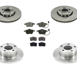 00-05 Passat 1.8L Base 288MM Front Rotors With Rear Rotors & Ceramic Pads