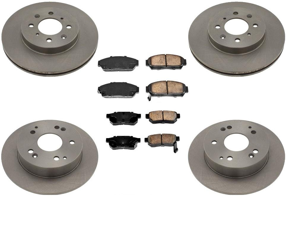 Disc Brake Rotors & Ceramic Brake Pads for Acura Integra 1997-2001
