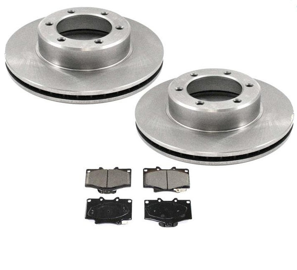 Fits 1993-1998 Toyota T100 4 Wheel Drive Front Brake Rotors & Ceramic Pads