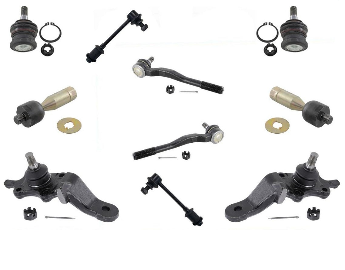 KIT de 10 piezas 4 rótulas 4 varillas de amarre 2 enlaces estabilizadores para Toyota 4Runner 96-02