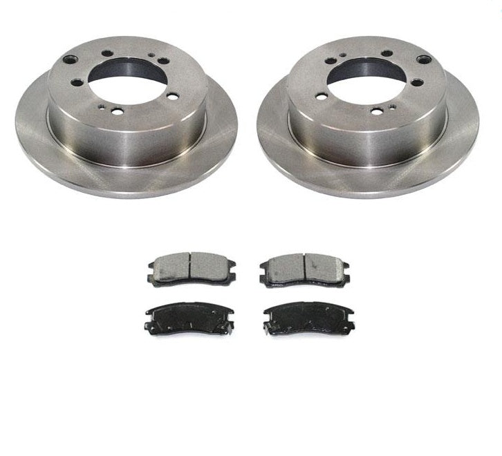 Sebring Coupe Fits 1995-2000 Dodge Avenger Rear Brake Rotors Ceramic Pads