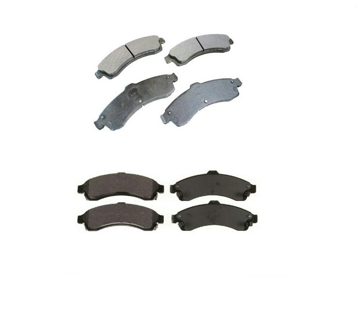 Front & Rear Ceramic Disc Brake Pads fits for Trailblazer Envoy Bravada