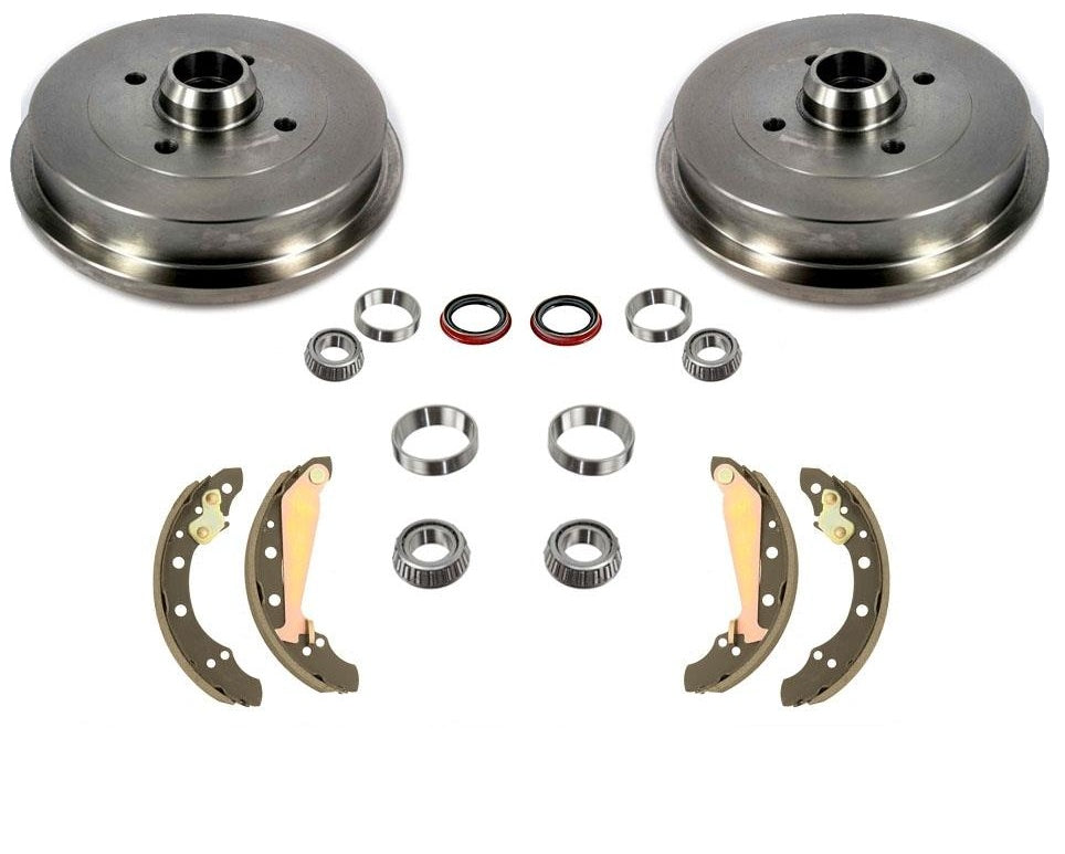 Nuevo Kit de 9 piezas de zapatas de sellos de rodamientos de tambores de freno trasero para Volkswagen Cabrio 95-01