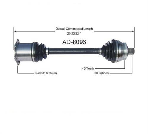 For 2002-2009 Audi A4 Front Wheel Drive Only Automatic CV Drive Axle Shaft
