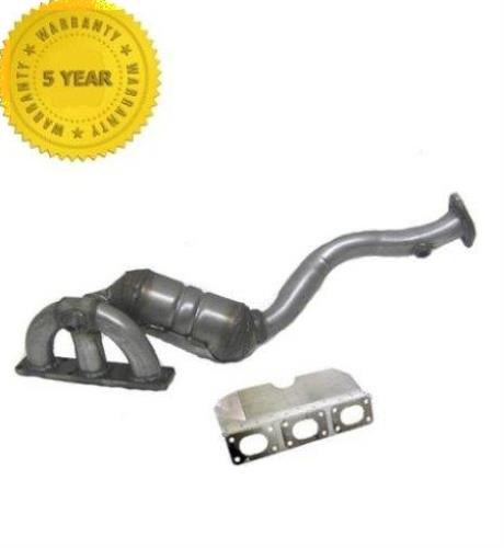 Compatible con BMW 525i 530i 3.0L 2001-2003 Colector delantero y convertidor catalítico con juntas