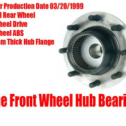 for Before 03/20/99 F450 4 Wheel Drive Dual Rear Wheels 4W ABS Hub Wheel Bearing