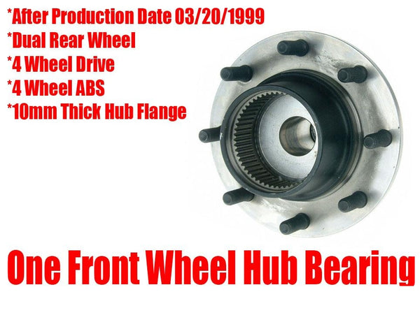 for Before 03/20/99 F450 4 Wheel Drive Dual Rear Wheels 4W ABS Hub Wheel Bearing