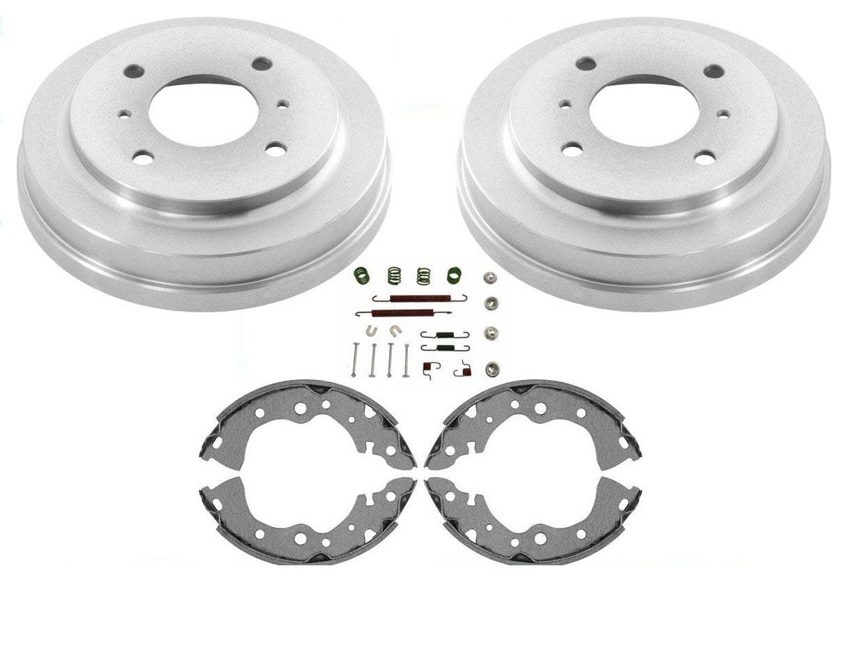 Rear Brake Drums Organic Brake Shoes & Springs fits 2002 to 2006 Sentra 1.8L