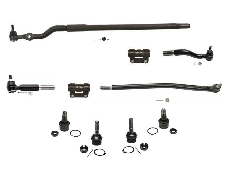 99-04 F250 Super Duty 4 Wheel Drive Drag Link Tie Rod Sleeve Ball Joint 10pc Kt