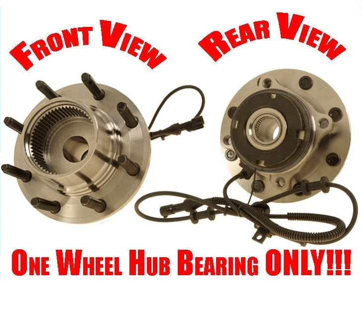 03-05 F250 Excursion 4WD 4 Wheel ABS SRW (1) Front Hub Wheel Bearing