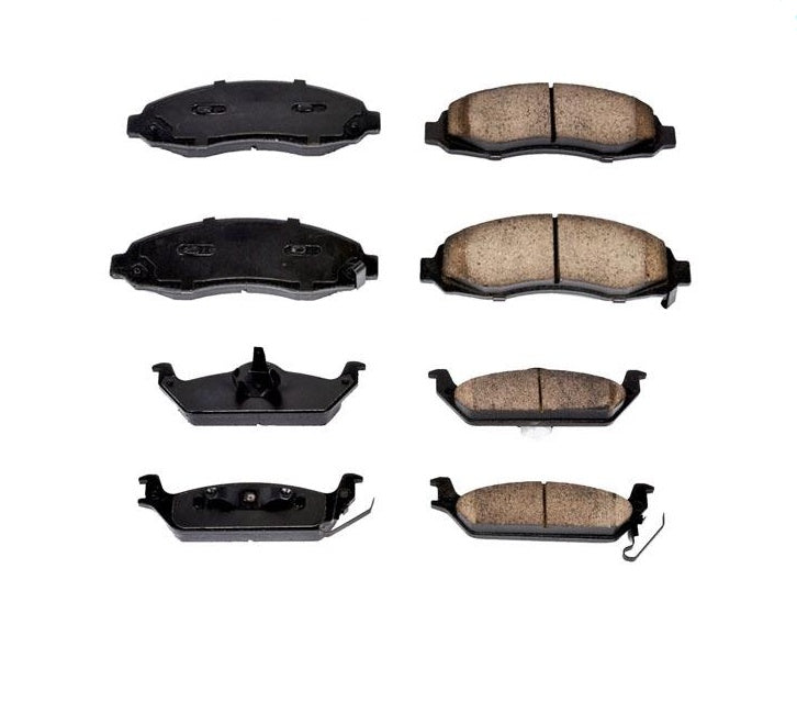 Front & Rear Ceramic Brake Disc Pads 2 sets kit for 2003-2004 DODGE DAKOTA