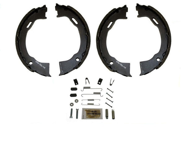 Juego de zapatas de freno de estacionamiento trasero con herrajes de resorte para Jeep Grand Cherokee 94-99