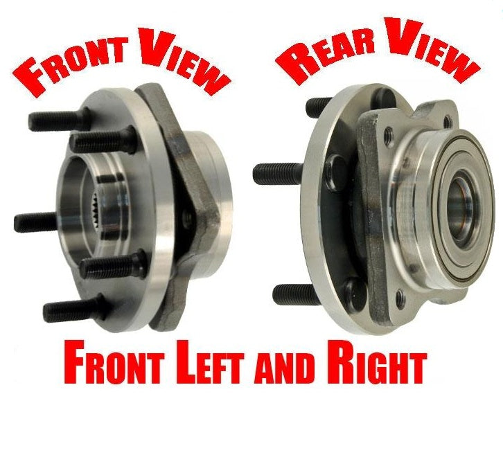 2) All Torque Tested Frt Axle Bearing Hubs For 96-07 Town & Country Van