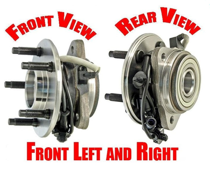 (2) Front Hub Bearing Assembly's Fits for 95-01 Explorer 4 Wheel drive