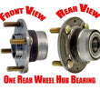 (1) REAR Wheel Bearing and Hub Assembly For 00-04 Spectra With REAR Drum Brakes