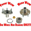 (1) Kit de cojinete y buje del eje delantero para Ford Escape 01-2012 REF# 518515