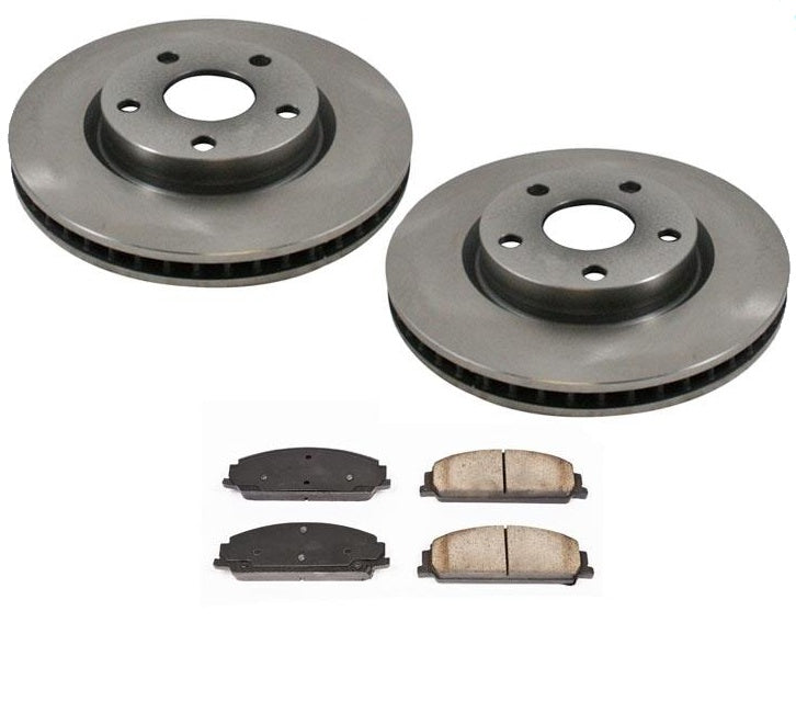 Fits For 08-09 Pontiac G8 3.6L V6 Front Disc Brake Rotors & Brake Ceramic Pads