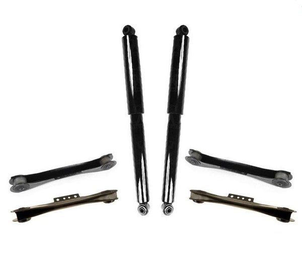 Se adapta a Grand Cherokee 1993-98, parte trasera de SUV (4) brazo de control (2) amortiguadores, kit de 6 piezas.