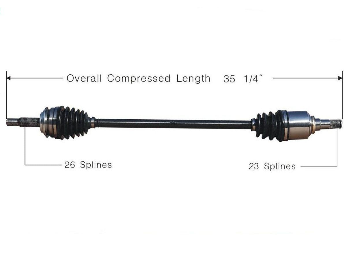 Se adapta al eje de transmisión CV completo del lado del pasajero Toyota Yaris 2006-2015 nuevo