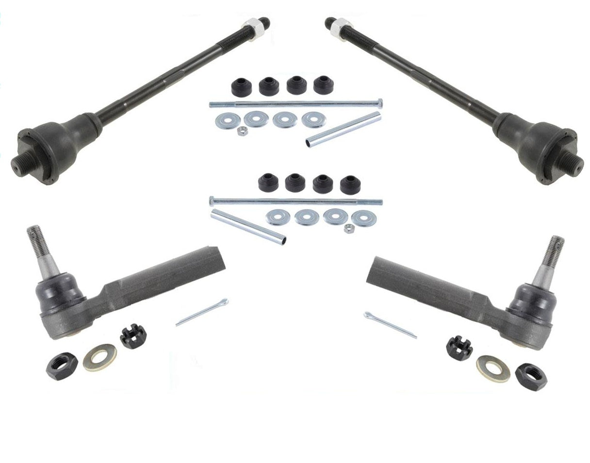 Inner Outer Tie Rods Sway Bar Links for Chevrolet Tahoe 00-06 4 Wheel Drive