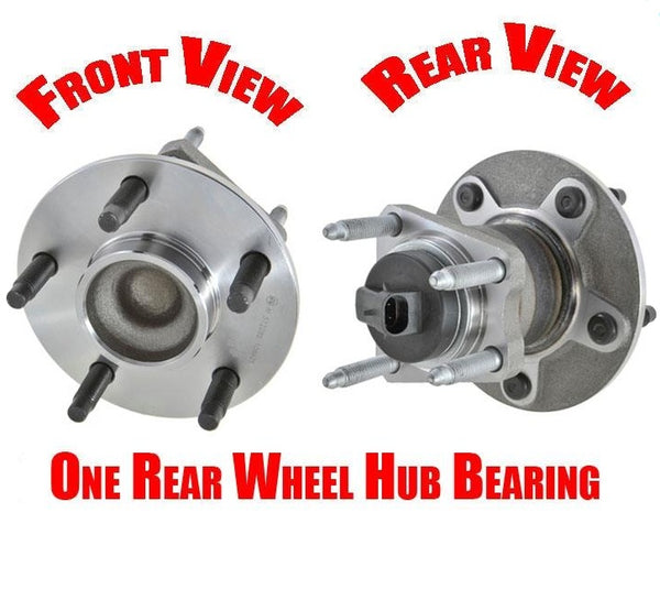 (1) 100% New Wheel Bearing and Hub for 04-12 Malibu 5 Stud With 4 Wheel ABS
