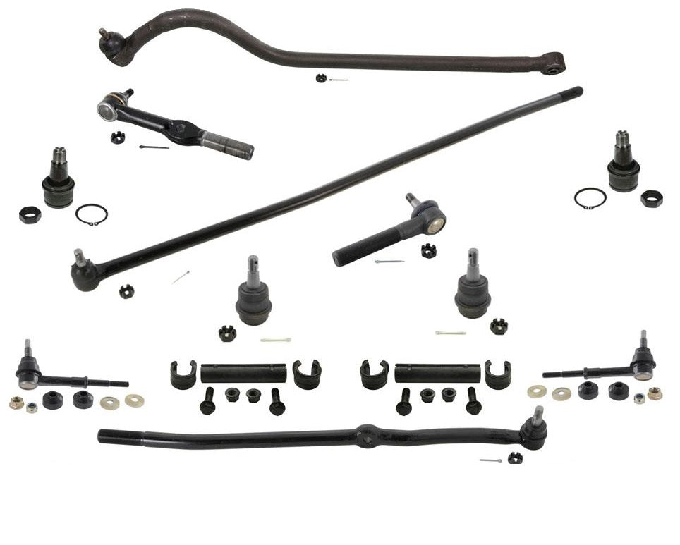 Se adapta a Dodge Ram 95-97, tracción en las 4 ruedas, 1500 2500, barra de dirección de suspensión, 13 piezas