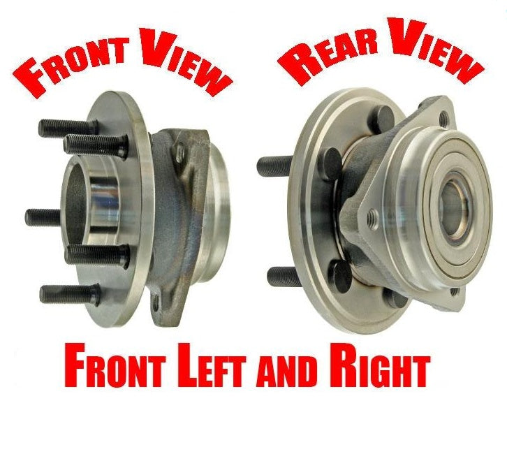 99-01 Cherokee 00-06 Wrangler (2) Front Hub Wheel Bearing Assemblys