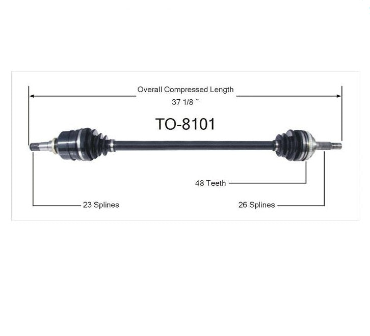 CV Axle Shaft- Front Right SurTrack TO-8101 fits 94-97 Toyota Celica ST 1.8L