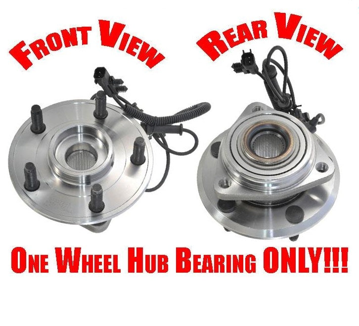 1) FRONT Axle Bearing & Hub Assembly for 2007-2010 Jeep Wrangler 52060398AD AC