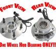 (1) 100% New Torque Tested 07-14 Wrangler For FRONT Axle Bearing & Hub Assembly