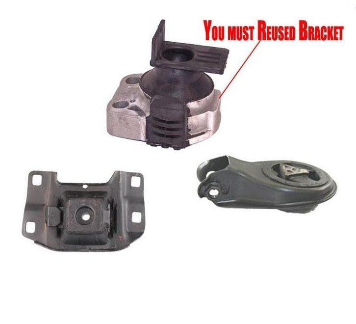 Para Mazda 3 2004-2009 2.0L Motor delantero derecho y soporte de transmisión 3 piezas