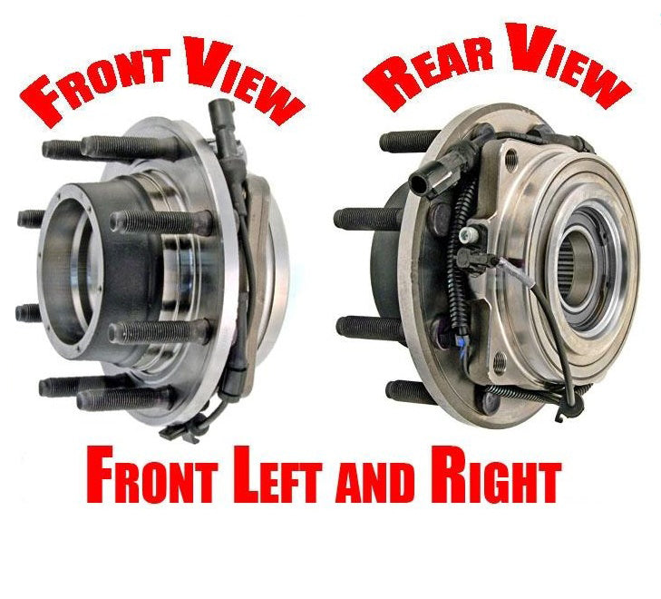 Front Bearing Hub Assembly 05-10 For Ford F250 Super Duty ABS Single R Wheel 4x4