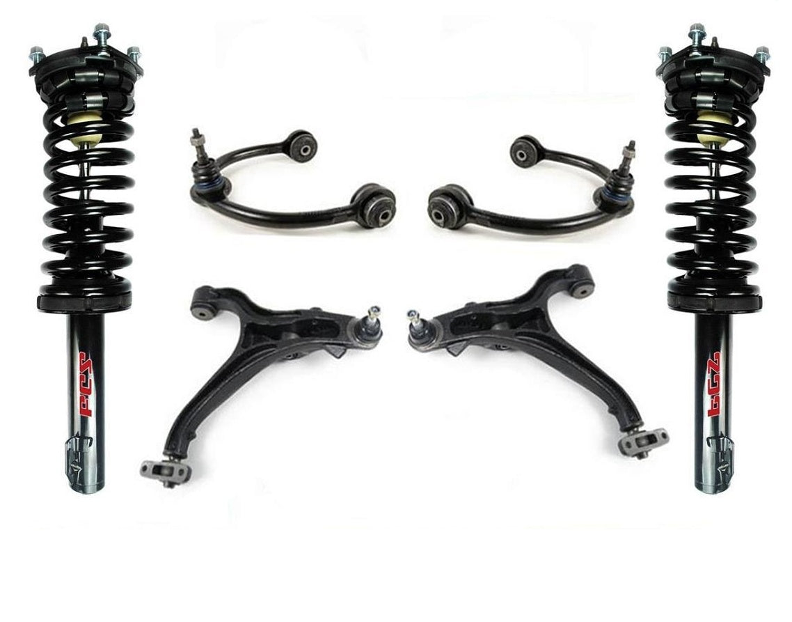 Se adapta a Jeep Grand Cherokee 05-10 delanteros, puntales completos y brazos de control con rótulas