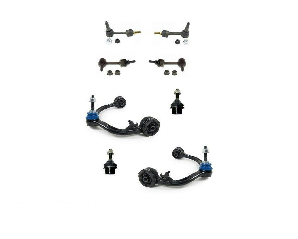 03-04 EXPEDITION con SUSPENSIÓN ESTÁNDAR Brazos de control superiores Rótulas Enlaces 8 piezas