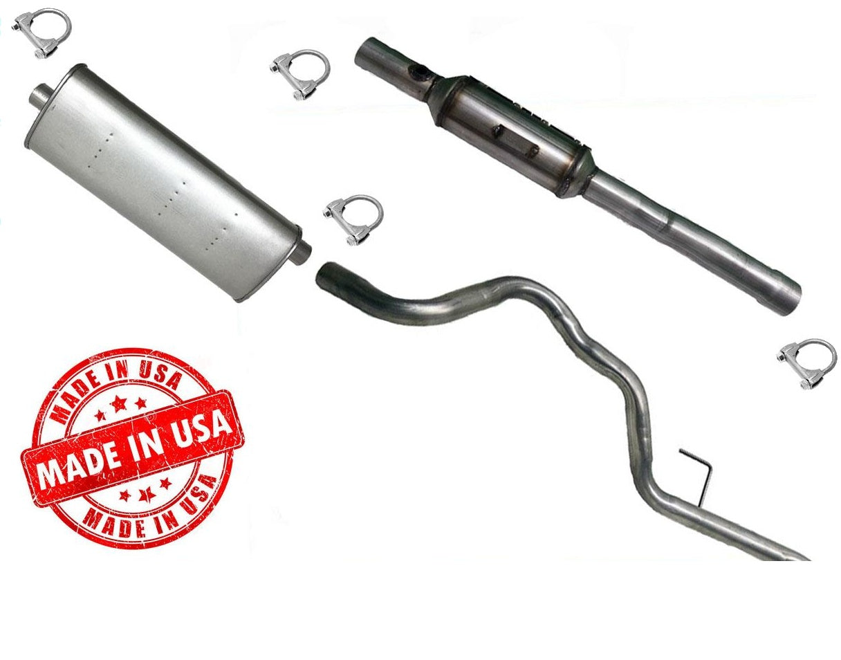 Exhaust System Pipe & Muffler With Converter For 99-01 Grand Cherokee