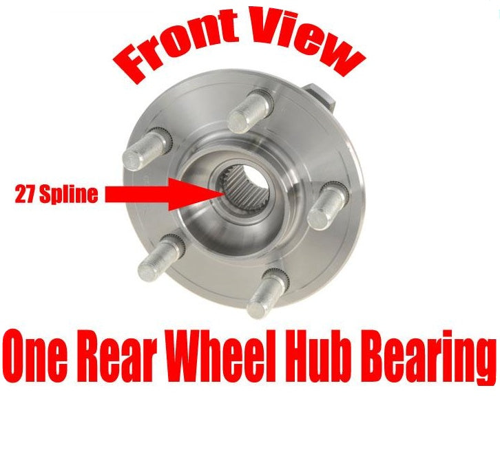 ONE REAR 27 Spline Wheel Hub Bearing for Chrysler 300 05-09