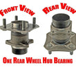 (1) 100% New Versa Rear Without ABS / NO ABS Wheel Bearing and Hub Assembly